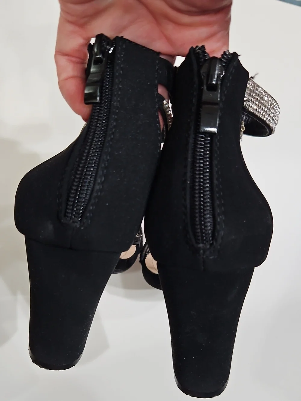 Black Chunky Heels